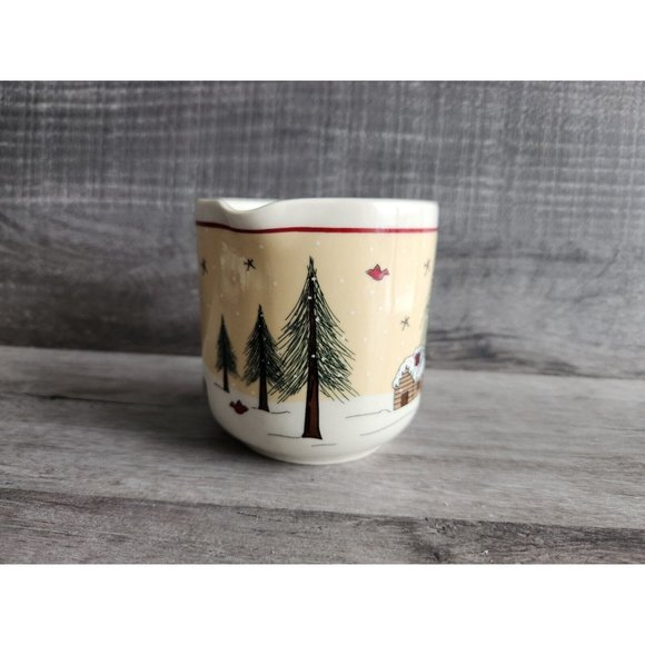 Meiwa Ginger Creek Christmas Winter Time Cozy Mug With Bear And Reindeer - Picture 3 of 5